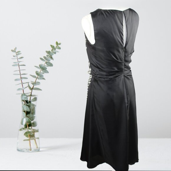 Monse Asymmetrical Black White Hounds Tooth Style Sleeveless Dress, Size Small - Picture 10 of 12